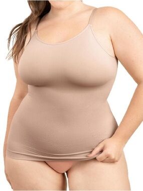 🔥10 for $100🔥 NWT Shapermint scoop neck shaper cami size 2XL crem/beige